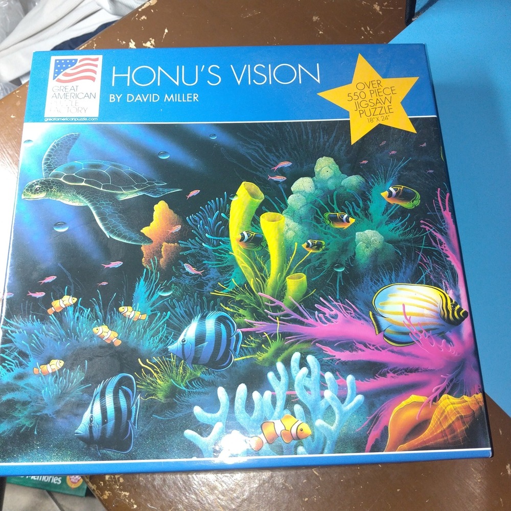 Great American Puzzle Factory Honu's Vision David Miller 550 Piece Jigsaw Puzzle